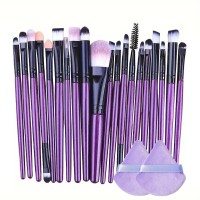 HeriNova Professional 20-Piece Makeup Brush Set – High-Quality Synthetic Brushes for Face, Eyes, and Lips